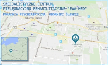 PORADNIA PSYCHIATRYCZNA - SPECJALISTYCZNE CENTRUM PIELĘGNACYJNO-REHABILITACYJNE "EWA-MED" - UL. TRZEBNICKA 37,  OBORNIKI ŚLĄSKIE