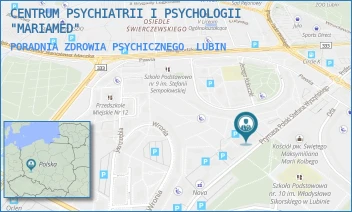 PORADNIA ZDROWIA PSYCHICZNEGO - CENTRUM PSYCHIATRII I PSYCHOLOGII "MARIAMED" - WYSZYŃSKIEGO 6,  LUBIN