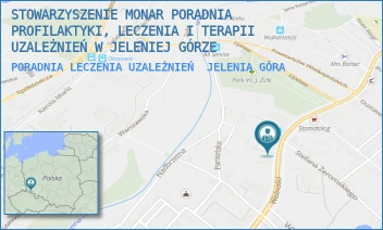 PORADNIA LECZENIA UZALEŻNIEŃ - STOWARZYSZENIE MONAR PORADNIA PROFILAKTYKI, LECZENIA I TERAPII UZALEŻNIEŃ W JELENIEJ GÓRZE - UL. WOLNOŚCI 70,  JELENIA GÓRA