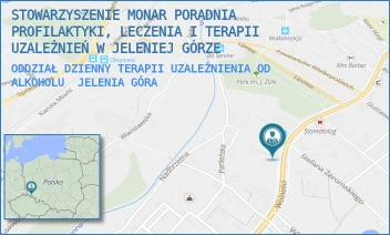ODDZIAŁ DZIENNY TERAPII UZALEŻNIENIA OD ALKOHOLU - STOWARZYSZENIE MONAR PORADNIA PROFILAKTYKI, LECZENIA I TERAPII UZALEŻNIEŃ W JELENIEJ GÓRZE - UL. WOLNOŚCI 70,  JELENIA GÓRA