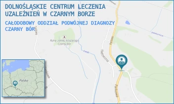 CAŁODOBOWY ODDZIAŁ PODWÓJNEJ DIAGNOZY - DOLNOŚLĄSKIE CENTRUM LECZENIA UZALEŻNIEŃ W CZARNYM BORZE - UL. PARKOWA 8,  CZARNY BÓR
