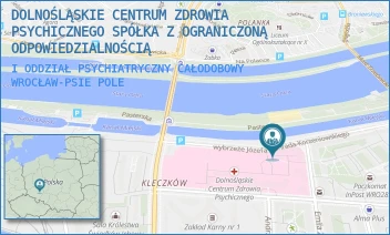 I ODDZIAŁ PSYCHIATRYCZNY CAŁODOBOWY - DOLNOŚLĄSKIE CENTRUM ZDROWIA PSYCHICZNEGO SPÓŁKA Z OGRANICZONĄ ODPOWIEDZIALNOŚCIĄ - UL. WYBRZEŻE J. CONRADA-KORZENIOWSKIEGO 18,  WROCŁAW-PSIE POLE