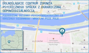 PODODDZIAŁ DZIENNY PSYCHOGERIATRYCZNY II ODDZIAŁU DZIENNEGO - DOLNOŚLĄSKIE CENTRUM ZDROWIA PSYCHICZNEGO SPÓŁKA Z OGRANICZONĄ ODPOWIEDZIALNOŚCIĄ - UL. WYBRZEŻE J. CONRADA-KORZENIOWSKIEGO 18,  WROCŁAW-PSIE POLE