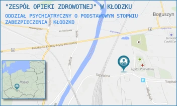 ODDZIAŁ PSYCHIATRYCZNY O PODSTAWOWYM STOPNIU ZABEZPIECZENIA - "ZESPÓŁ OPIEKI ZDROWOTNEJ" W KŁODZKU - UL. SZPITALNA 1,  KŁODZKO