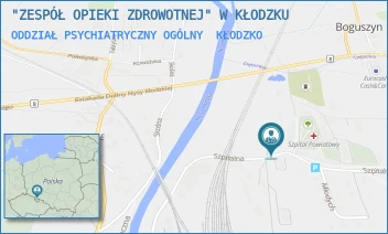 ODDZIAŁ PSYCHIATRYCZNY OGÓLNY - "ZESPÓŁ OPIEKI ZDROWOTNEJ" W KŁODZKU - UL. SZPITALNA 1,  KŁODZKO