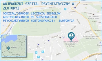ODDZIAŁ/OŚRODEK LECZENIA ZESPOŁÓW ABSTYNENCYJNYCH PO SUBSTANCJACH PSYCHOAKTYWNYCH (DETOKSYKACJI) - WOJEWÓDZKI SZPITAL PSYCHIATRYCZNY W ZŁOTORYI - UL. SZPITALNA 9,  ZŁOTORYJA