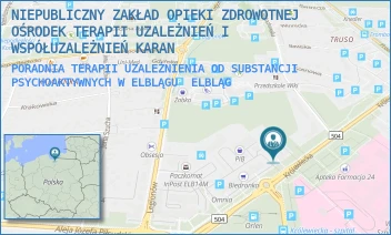 PORADNIA TERAPII UZALEŻNIENIA OD SUBSTANCJI PSYCHOAKTYWNYCH W ELBLĄGU - NZOZ CENTRUM INTERWENCJI KRYZYSOWEJ"KARAN" - KRÓLEWIECKA 197,  ELBLĄG