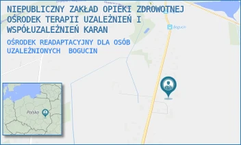 OŚRODEK READAPTACYJNY DLA OSÓB UZALEŻNIONYCH - NIEPUBLICZNY ZAKŁAD OPIEKI ZDROWOTNEJ OŚRODEK TERAPII UZALEŻNIEŃ I WSPÓŁUZALEŻNIEŃ KARAN - 81A,  BOGUCIN