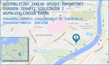 PORADNIA TERAPII UZALEŻNIENIA OD SUBSTANCJI PSYCHOAKTYWNYCH - NIEPUBLICZNY ZAKŁAD OPIEKI ZDROWOTNEJ CENTRUM INTERWENCJI KRYZYSOWEJ "KARAN" W RZESZOWIE - UL. FRYDERYKA SZOPENA 17,  RZESZÓW