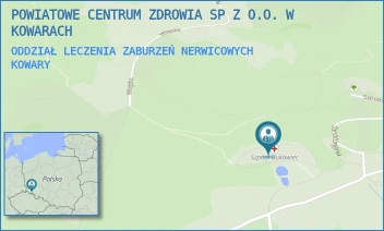 ODDZIAŁ LECZENIA ZABURZEŃ NERWICOWYCH - POWIATOWE CENTRUM ZDROWIA SP Z O.O. W KOWARACH - UL. SANATORYJNA 15,  KOWARY