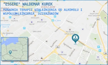 PORADNIA TERAPII UZALEŻNIENIA OD ALKOHOLU I WSPÓŁUZALEŻNIENIA - "ESSERE" WALDEMAR KUREK - UL. PIASTOWSKA 7,  DZIERŻONIÓW