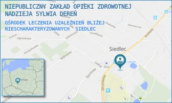 OŚRODEK LECZENIA UZALEŻNIEŃ BLIŻEJ NIESCHARAKTERYZOWANYCH - NIEPUBLICZNY ZAKŁAD OPIEKI ZDROWOTNEJ NADZIEJA SYLWIA DEREŃ - UL. WROCŁAWSKA 16,  SIEDLEC