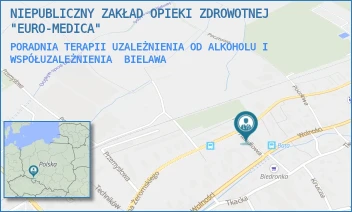 PORADNIA TERAPII UZALEŻNIENIA OD ALKOHOLU I WSPÓŁUZALEŻNIENIA - NIEPUBLICZNY ZAKŁAD OPIEKI ZDROWOTNEJ "EURO-MEDICA" - UL. WOLNOŚCI 63,  BIELAWA