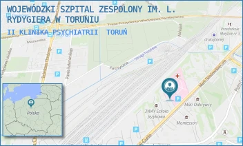 II KLINIKA PSYCHIATRII - WOJEWÓDZKI SZPITAL ZESPOLONY IM. L. RYDYGIERA W TORUNIU - M. SKŁODOWSKIEJ - CURIE 27/29,  TORUŃ