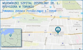 PORADNIA ZDROWIA PSYCHICZNEGO I - WOJEWÓDZKI SZPITAL ZESPOLONY IM. L. RYDYGIERA W TORUNIU - A. MICKIEWICZA 24/26/(1),  TORUŃ