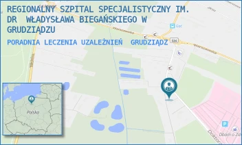 PORADNIA LECZENIA UZALEŻNIEŃ - REGIONALNY SZPITAL SPECJALISTYCZNY IM. DR  WŁADYSŁAWA BIEGAŃSKIEGO W GRUDZIĄDZU - RYDYGIERA 15/17,  GRUDZIĄDZ