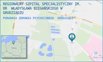 PORADNIA ZDROWIA PSYCHICZNEGO - REGIONALNY SZPITAL SPECJALISTYCZNY IM. DR  WŁADYSŁAWA BIEGAŃSKIEGO W GRUDZIĄDZU - RYDYGIERA 15/17,  GRUDZIĄDZ