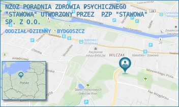 ODDZIAŁ DZIENNY - NZOZ PORADNIA ZDROWIA PSYCHICZNEGO "STAWOWA" UTWORZONY PRZEZ  PZP "STAWOWA" SP. Z O.O. - STAWOWA 1,  BYDGOSZCZ