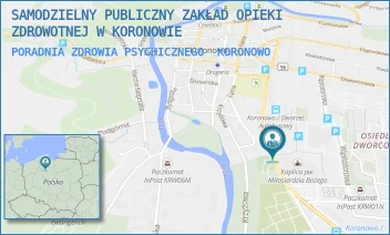 PORADNIA ZDROWIA PSYCHICZNEGO - SAMODZIELNY PUBLICZNY ZAKŁAD OPIEKI ZDROWOTNEJ W KORONOWIE - PADEREWSKIEGO 33,  KORONOWO