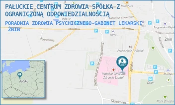 PORADNIA ZDROWIA PSYCHICZNEGO-GABINET LEKARSKI - PAŁUCKIE CENTRUM ZDROWIA SPÓŁKA Z OGRANICZONĄ ODPOWIEDZIALNOŚCIĄ - SZPITALNA 30,  ŻNIN