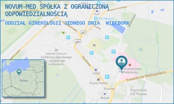ODDZIAŁ GINEKOLOGII JEDNEGO DNIA - NOVUM-MED SPÓŁKA Z OGRANICZONĄ ODPOWIEDZIALNOŚCIĄ - MICKIEWICZA 26,  WIĘCBORK
