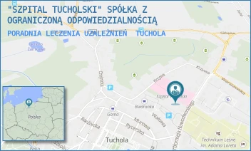 PORADNIA LECZENIA UZALEŻNIEŃ - "SZPITAL TUCHOLSKI" SPÓŁKA Z OGRANICZONĄ ODPOWIEDZIALNOŚCIĄ - NOWODWORSKIEGO 14-18,  TUCHOLA