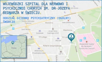 ODDZIAŁ DZIENNY PSYCHIATRYCZNY (OGÓLNY) - WOJEWÓDZKI SZPITAL ZDROWIA PSYCHICZNEGO IM. DR. JÓZEFA BEDNARZA W ŚWIECIU - SĄDOWA 18/20,  ŚWIECIE