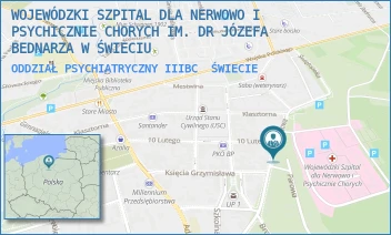 ODDZIAŁ PSYCHIATRYCZNY IIIBC - WOJEWÓDZKI SZPITAL ZDROWIA PSYCHICZNEGO IM. DR. JÓZEFA BEDNARZA W ŚWIECIU - SĄDOWA 18/6,  ŚWIECIE