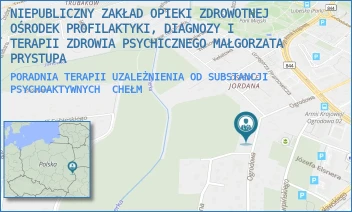 PORADNIA TERAPII UZALEŻNIENIA OD SUBSTANCJI PSYCHOAKTYWNYCH - MAŁGORZATA PRYSTUPA - NZOZ OŚRODEK PROFILAKTYKI, DIAGNOZY I TERAPII ZDROWIA PSYCHICZNEGO MAŁGORZATA PRYSTUPA - OGRODOWA 46,  CHEŁM