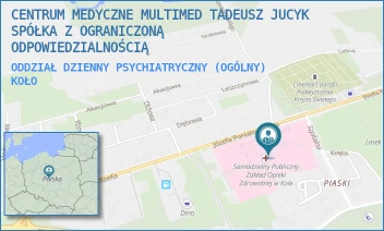 ODDZIAŁ DZIENNY PSYCHIATRYCZNY (OGÓLNY) - CENTRUM MEDYCZNE MULTIMED TADEUSZ JUCYK SPÓŁKA Z OGRANICZONĄ ODPOWIEDZIALNOŚCIĄ - JÓZEFA PONIATOWSKIEGO 25,  KOŁO