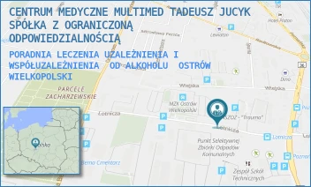 PORADNIA LECZENIA UZALEŻNIENIA I WSPÓŁUZALEŻNIENIA  OD ALKOHOLU - CENTRUM MEDYCZNE MULTIMED TADEUSZ JUCYK SPÓŁKA Z OGRANICZONĄ ODPOWIEDZIALNOŚCIĄ - LOTNICZA 24,  OSTRÓW WIELKOPOLSKI
