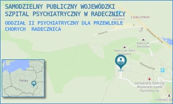 ODDZIAŁ II PSYCHIATRYCZNY DLA PRZEWLEKLE CHORYCH - SAMODZIELNY PUBLICZNY WOJEWÓDZKI SZPITAL PSYCHIATRYCZNY IM. ŚW. ANTONIEGO W RADECZNICY - KLASZTORNA 4,  RADECZNICA