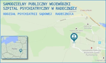 ODDZIAŁ PSYCHIATRII SĄDOWEJ - SAMODZIELNY PUBLICZNY WOJEWÓDZKI SZPITAL PSYCHIATRYCZNY IM. ŚW. ANTONIEGO W RADECZNICY - KLASZTORNA 4,  RADECZNICA