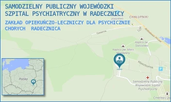 ZAKŁAD OPIEKUŃCZO-LECZNICZY DLA PSYCHICZNIE CHORYCH - SAMODZIELNY PUBLICZNY WOJEWÓDZKI SZPITAL PSYCHIATRYCZNY IM. ŚW. ANTONIEGO W RADECZNICY - KLASZTORNA 4,  RADECZNICA