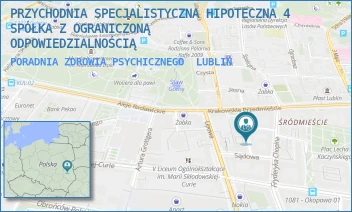 PORADNIA ZDROWIA PSYCHICZNEGO - PRZYCHODNIA SPECJALISTYCZNA HIPOTECZNA 4 SPÓŁKA Z OGRANICZONĄ ODPOWIEDZIALNOŚCIĄ - HIPOTECZNA 4,  LUBLIN
