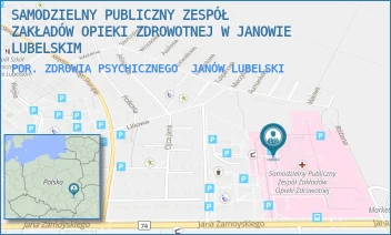 POR. ZDROWIA PSYCHICZNEGO - SAMODZIELNY PUBLICZNY ZESPÓŁ ZAKŁADÓW OPIEKI ZDROWOTNEJ W JANOWIE LUBELSKIM - JANA ZAMOYSKIEGO 149,  JANÓW LUBELSKI