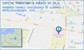 PORADNIA TERAPII UZALEŻNIENIA OD ALKOHOLU I WSPÓŁUZALEŻNIENIA - SZPITAL POWIATOWY W RYKACH SP.ZO.O. - ŻYTNIA 23,  RYKI