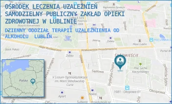DZIENNY ODDZIAŁ TERAPII UZALEŻNIENIA OD ALKOHOLU - OŚRODEK LECZENIA UZALEŻNIEŃ SAMODZIELNY PUBLICZNY ZAKŁAD OPIEKI ZDROWOTNEJ W LUBLINIE - KARŁOWICZA 1,  LUBLIN