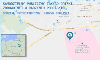 ODDZIAŁ PSYCHIATRYCZNY - SAMODZIELNY PUBLICZNY ZAKŁAD OPIEKI ZDROWOTNEJ W RADZYNIU PODLASKIM - WISZNICKA 111,  RADZYŃ PODLASKI