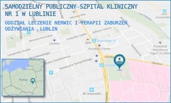 ODDZIAŁ LECZENIE NERWIC I TERAPII ZABURZEŃ ODŻYWIANIA - UNIWERSYTECKI SZPITAL KLINICZNY NR 1 W LUBLINIE - GŁUSKA 1,  LUBLIN