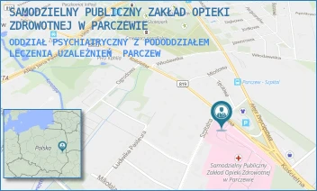 ODDZIAŁ PSYCHIATRYCZNY Z PODODDZIAŁEM LECZENIA UZALEŻNIEŃ - SAMODZIELNY PUBLICZNY ZAKŁAD OPIEKI ZDROWOTNEJ W PARCZEWIE - KOŚCIELNA 136,  PARCZEW