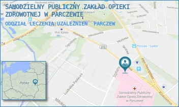 ODDZIAŁ LECZENIA UZALEŻNIEŃ - SAMODZIELNY PUBLICZNY ZAKŁAD OPIEKI ZDROWOTNEJ W PARCZEWIE - KOŚCIELNA 136,  PARCZEW