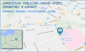 PORADNIA ZDROWIA PSYCHICZNEGO - SAMODZIELNY PUBLICZNY ZAKŁAD OPIEKI ZDROWOTNEJ W ŁUKOWIE - DR ANDRZEJA ROGALIŃSKIEGO 3,  ŁUKÓW