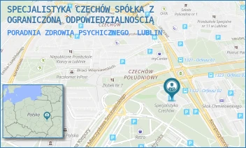 PORADNIA ZDROWIA PSYCHICZNEGO - SPECJALISTYKA CZECHÓW SPÓŁKA Z OGRANICZONĄ ODPOWIEDZIALNOŚCIĄ - KOMPOZYTORÓW POLSKICH 8,  LUBLIN
