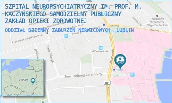 ODDZIAŁ DZIENNY ZABURZEŃ NERWICOWYCH - SZPITAL NEUROPSYCHIATRYCZNY IM. PROF. M. KACZYŃSKIEGO SAMODZIELNY PUBLICZNY ZAKŁAD OPIEKI ZDROWOTNEJ - ABRAMOWICKA 2/10,  LUBLIN