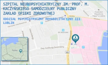 ODDZIAŁ PSYCHIATRYCZNY REHABILITACYJNY III - SZPITAL NEUROPSYCHIATRYCZNY IM. PROF. M. KACZYŃSKIEGO SAMODZIELNY PUBLICZNY ZAKŁAD OPIEKI ZDROWOTNEJ - ABRAMOWICKA 2/8,  LUBLIN