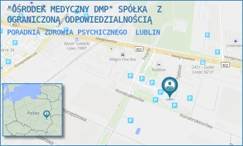 PORADNIA ZDROWIA PSYCHICZNEGO - "OŚRODEK MEDYCZNY DMP" SPÓŁKA  Z OGRANICZONĄ ODPOWIEDZIALNOŚCIĄ - PROJEKTOWA 5,  LUBLIN