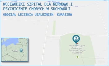 ODDZIAŁ LECZENIA UZALEŻNIEŃ - WOJEWÓDZKI SZPITAL DLA NERWOWO I PSYCHICZNIE CHORYCH W SUCHOWOLI - 48,  KURASZEW