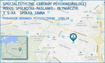 PORADNIA ZDROWIA PSYCHICZNEGO - SPECJALISTYCZNE CENTRUM PSYCHONEUROLOGII MODUS SPÓLNICKA-MAŚLANKO, MŁYNARCZYK I S-KA  SPÓŁKA JAWNA - JANA SAWY 8/14,  LUBLIN