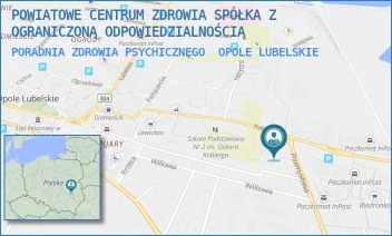 PORADNIA ZDROWIA PSYCHICZNEGO - POWIATOWE CENTRUM ZDROWIA SPÓŁKA Z OGRANICZONĄ ODPOWIEDZIALNOŚCIĄ - PRZEMYSŁOWA 4B,  OPOLE LUBELSKIE